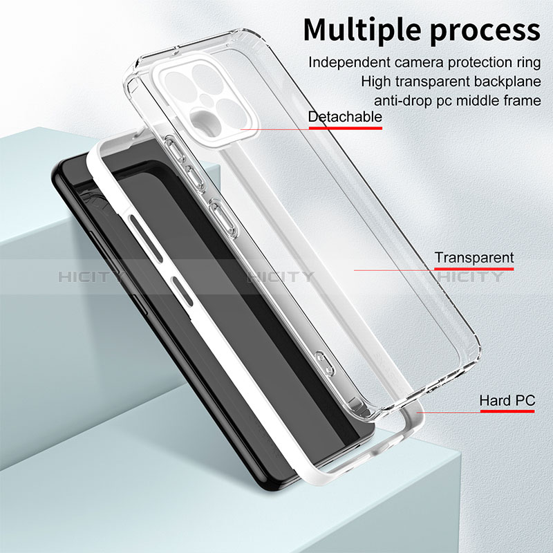 Carcasa Bumper Funda Silicona Transparente Espejo H01P para Huawei Honor X8 4G