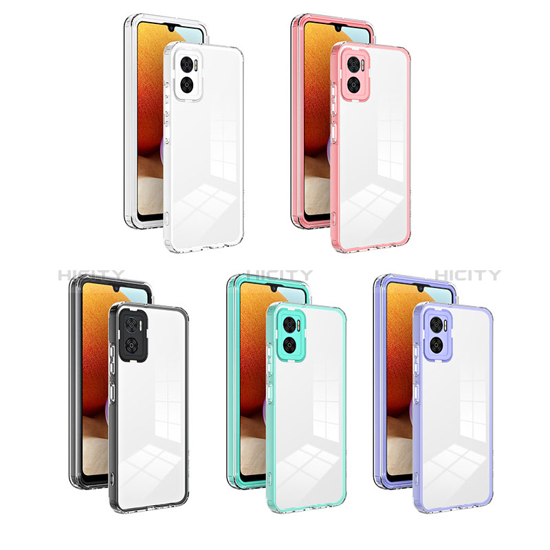 Carcasa Bumper Funda Silicona Transparente Espejo H01P para Motorola Moto E22