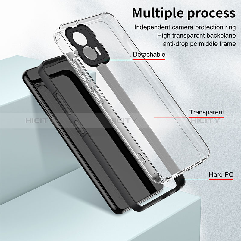 Carcasa Bumper Funda Silicona Transparente Espejo H01P para Motorola Moto G53j 5G