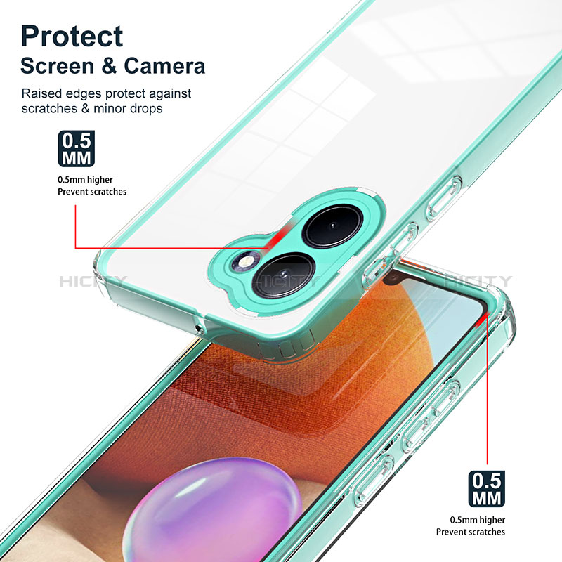 Carcasa Bumper Funda Silicona Transparente Espejo H01P para Realme C33