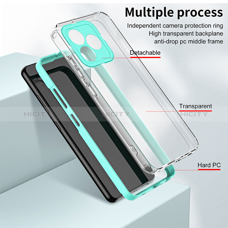 Carcasa Bumper Funda Silicona Transparente Espejo H01P para Realme C51