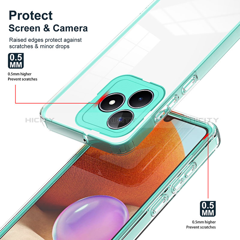 Carcasa Bumper Funda Silicona Transparente Espejo H01P para Realme C51