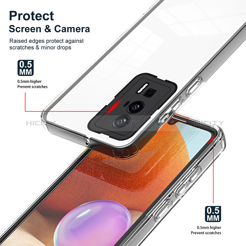 Carcasa Bumper Funda Silicona Transparente Espejo H01P para Xiaomi Poco F5 Pro 5G