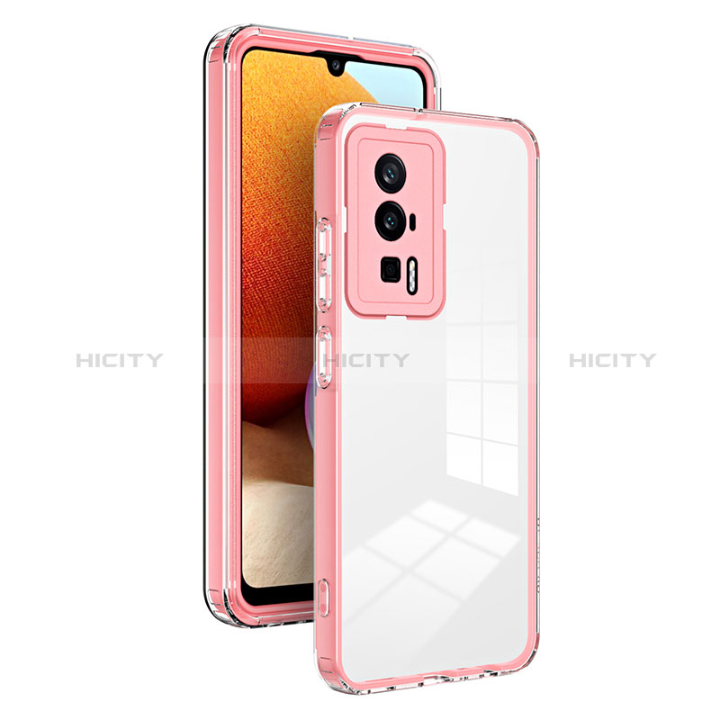 Carcasa Bumper Funda Silicona Transparente Espejo H01P para Xiaomi Poco F5 Pro 5G