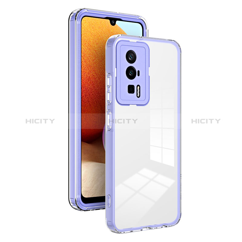 Carcasa Bumper Funda Silicona Transparente Espejo H01P para Xiaomi Poco F5 Pro 5G