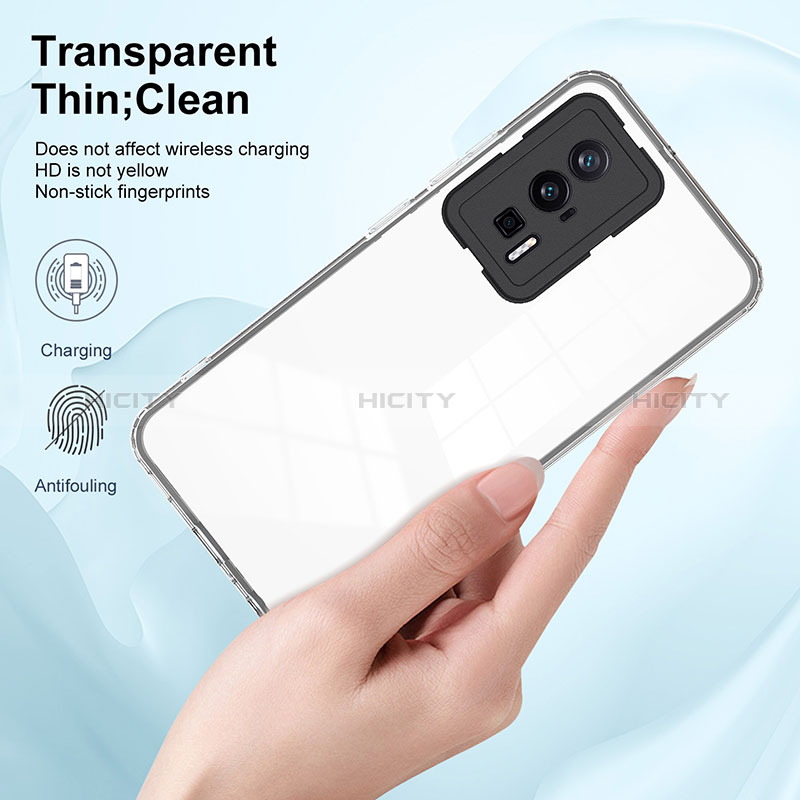 Carcasa Bumper Funda Silicona Transparente Espejo H01P para Xiaomi Poco F5 Pro 5G