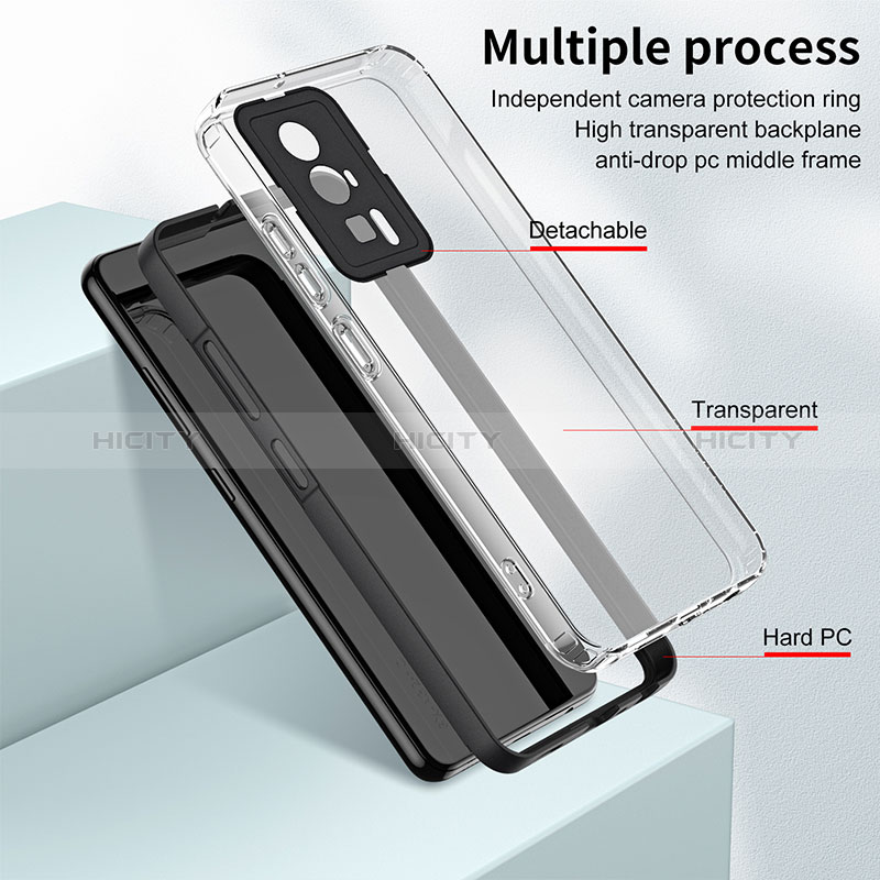 Carcasa Bumper Funda Silicona Transparente Espejo H01P para Xiaomi Poco F5 Pro 5G