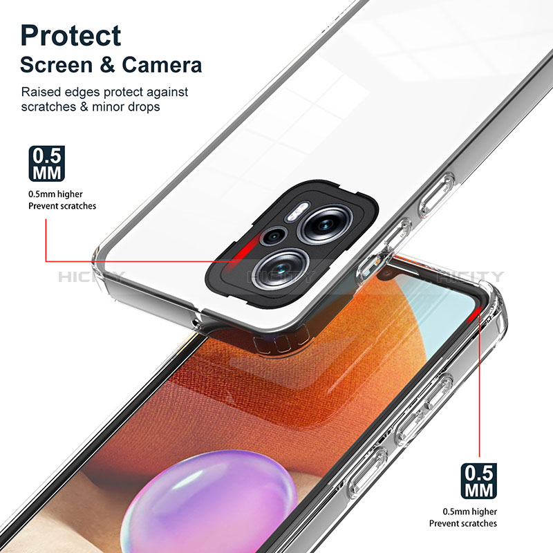 Carcasa Bumper Funda Silicona Transparente Espejo H01P para Xiaomi Poco X4 GT 5G