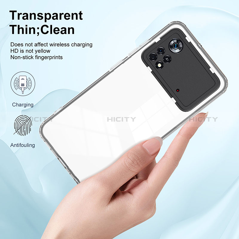 Carcasa Bumper Funda Silicona Transparente Espejo H01P para Xiaomi Poco X4 Pro 5G