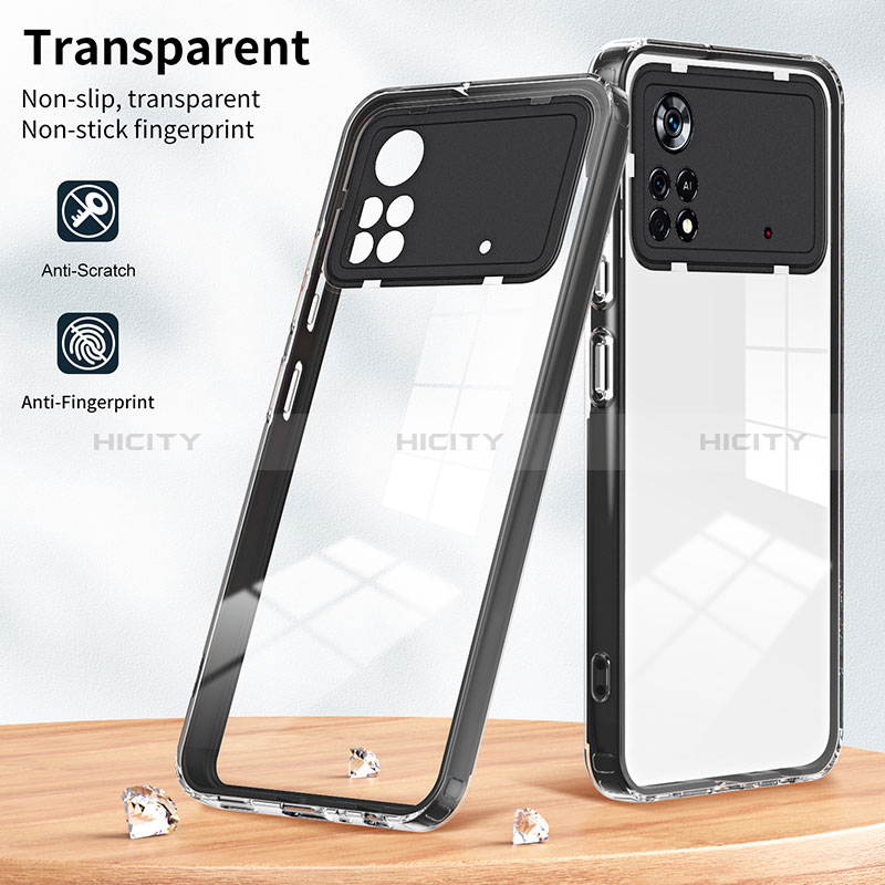 Carcasa Bumper Funda Silicona Transparente Espejo H01P para Xiaomi Poco X4 Pro 5G