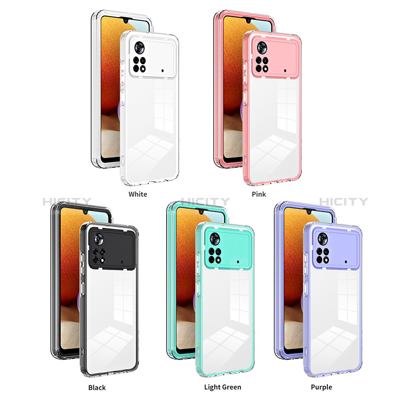 Carcasa Bumper Funda Silicona Transparente Espejo H01P para Xiaomi Poco X4 Pro 5G