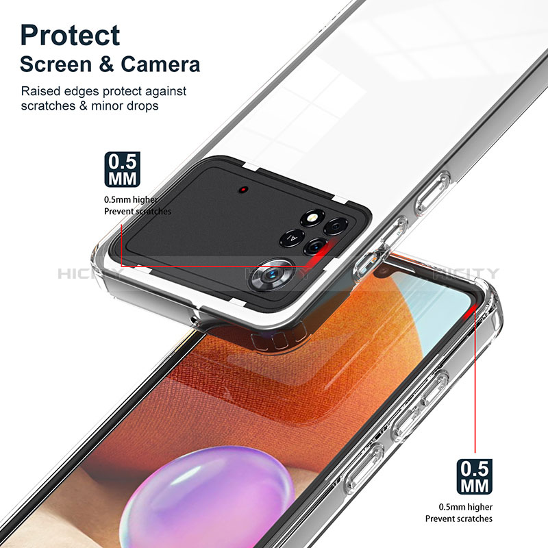 Carcasa Bumper Funda Silicona Transparente Espejo H01P para Xiaomi Poco X4 Pro 5G