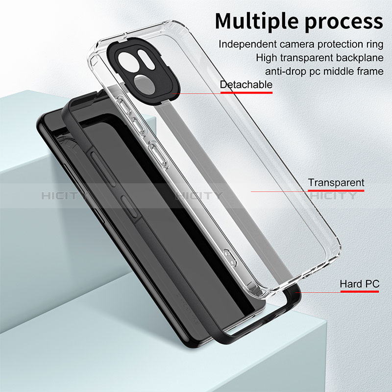 Carcasa Bumper Funda Silicona Transparente Espejo H01P para Xiaomi Redmi A1