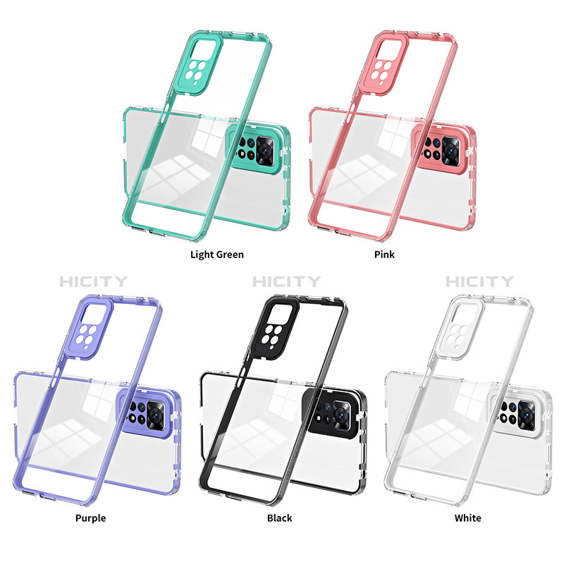 Carcasa Bumper Funda Silicona Transparente Espejo H01P para Xiaomi Redmi Note 11 4G (2022)