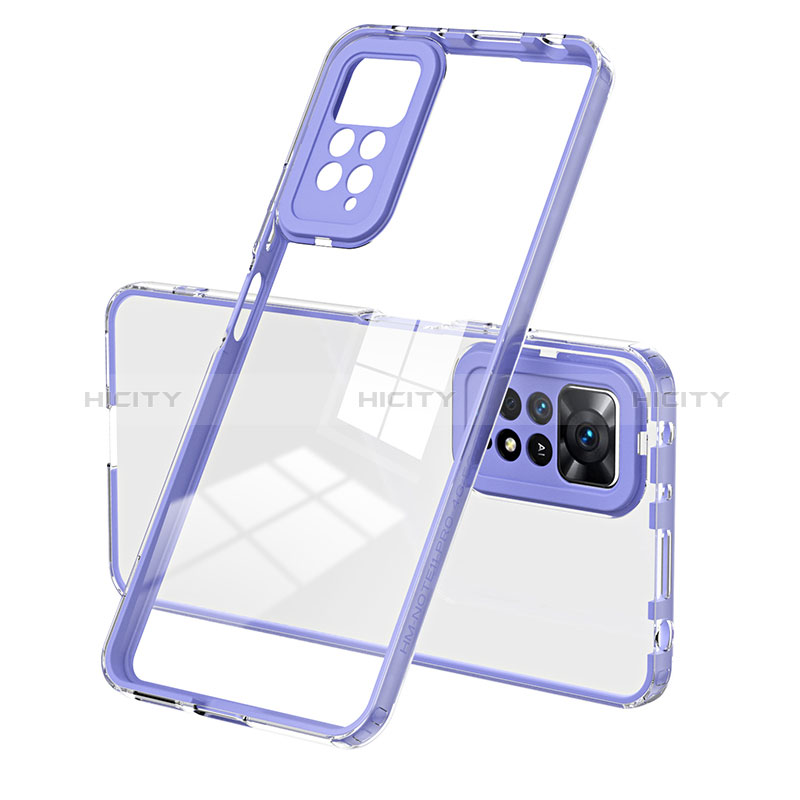 Carcasa Bumper Funda Silicona Transparente Espejo H01P para Xiaomi Redmi Note 11 Pro 4G