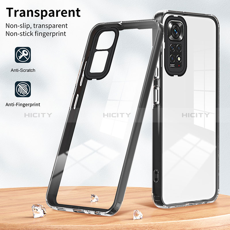 Carcasa Bumper Funda Silicona Transparente Espejo H01P para Xiaomi Redmi Note 11S 4G