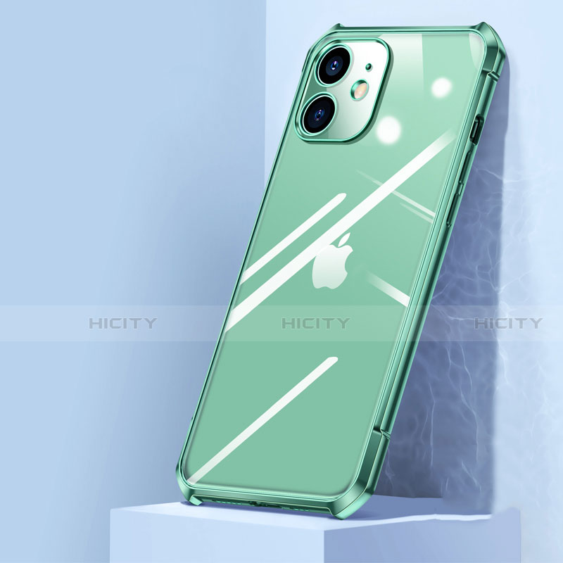 Carcasa Bumper Funda Silicona Transparente Espejo H02 para Apple iPhone 12 Mini Verde