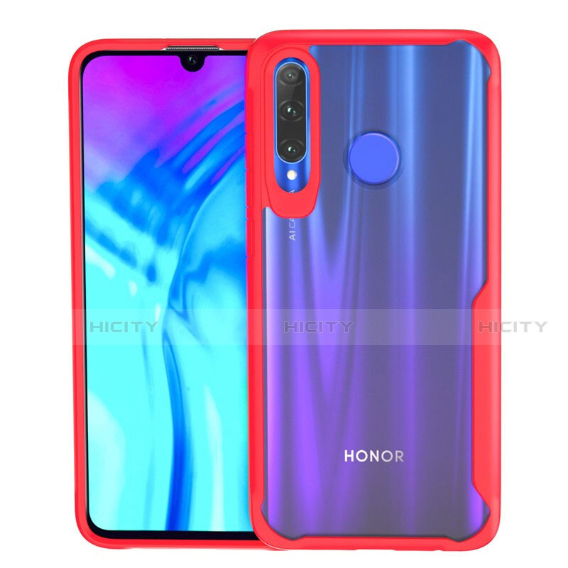 Carcasa Bumper Funda Silicona Transparente Espejo H02 para Huawei P Smart+ Plus (2019) Rojo