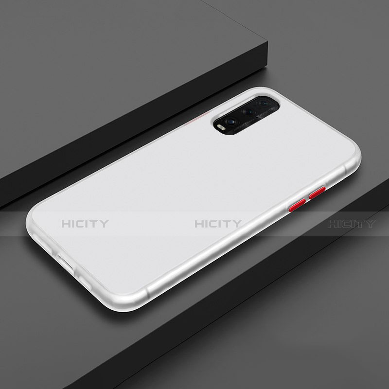 Carcasa Bumper Funda Silicona Transparente Espejo H02 para Oppo Find X2 Blanco