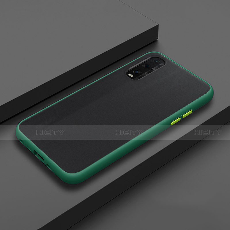 Carcasa Bumper Funda Silicona Transparente Espejo H02 para Oppo Find X2 Verde