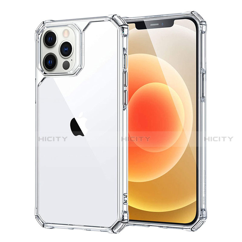 Carcasa Bumper Funda Silicona Transparente Espejo H07 para Apple iPhone 12 Pro Max Claro