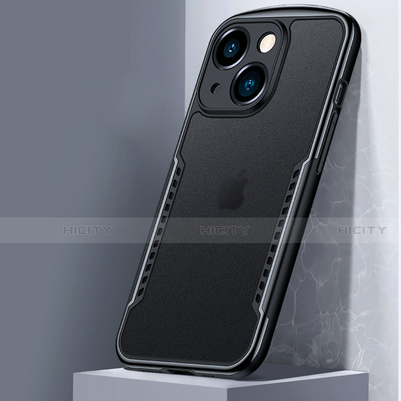 Carcasa Bumper Funda Silicona Transparente Espejo M01 para Apple iPhone 13 Mini Negro