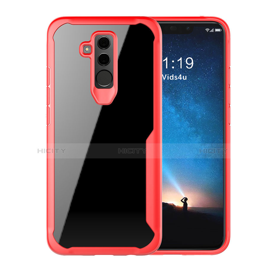 Carcasa Bumper Funda Silicona Transparente Espejo M01 para Huawei Mate 20 Lite Rojo