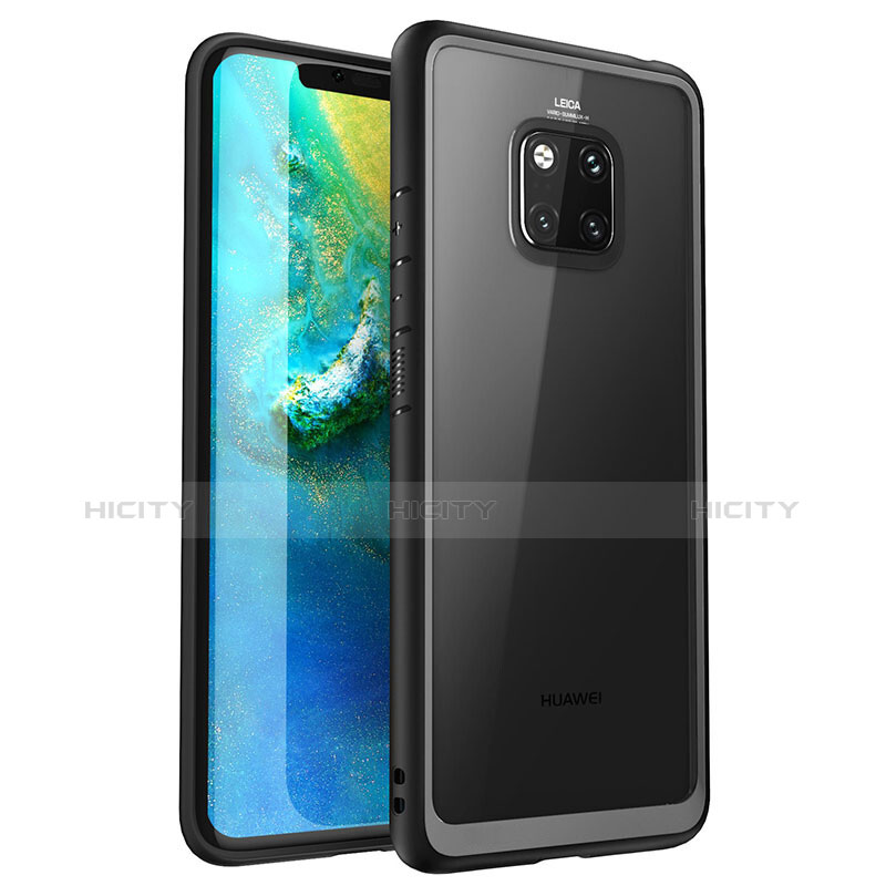 Carcasa Bumper Funda Silicona Transparente Espejo M01 para Huawei Mate 20 Pro Negro