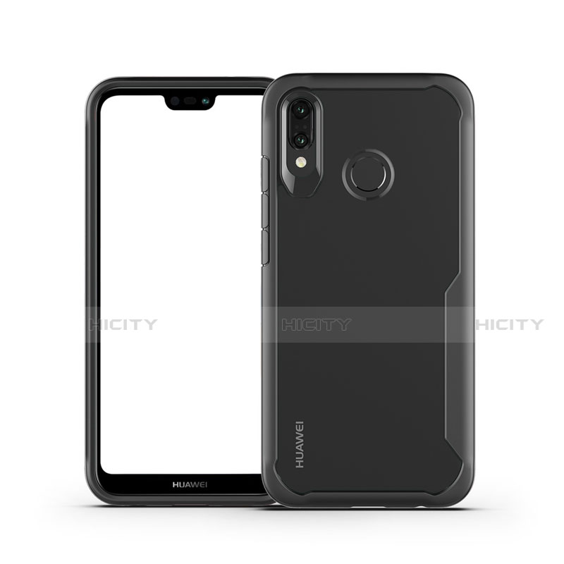 Carcasa Bumper Funda Silicona Transparente Espejo M01 para Huawei P20 Lite Negro