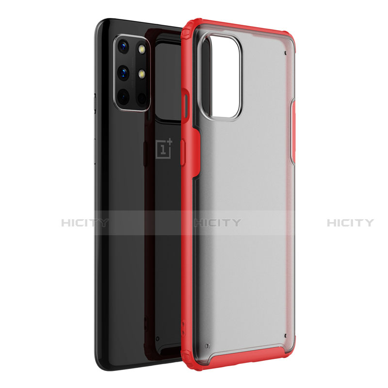 Carcasa Bumper Funda Silicona Transparente Espejo M01 para OnePlus 8T 5G Rojo