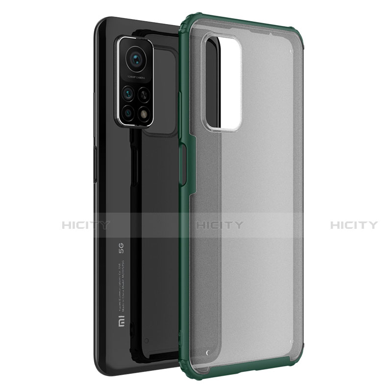 Carcasa Bumper Funda Silicona Transparente Espejo M01 para Xiaomi Mi 10T 5G Verde