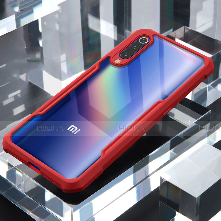 Carcasa Bumper Funda Silicona Transparente Espejo M02 para Xiaomi Mi A3 Lite Rojo