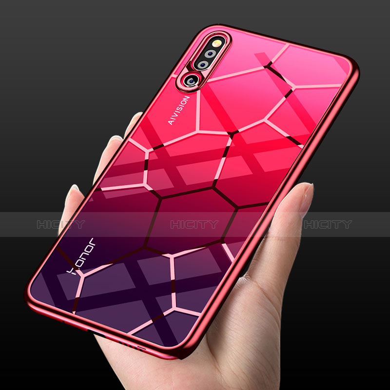 Carcasa Bumper Funda Silicona Transparente Espejo M03 para Huawei Honor Magic 2 Rojo