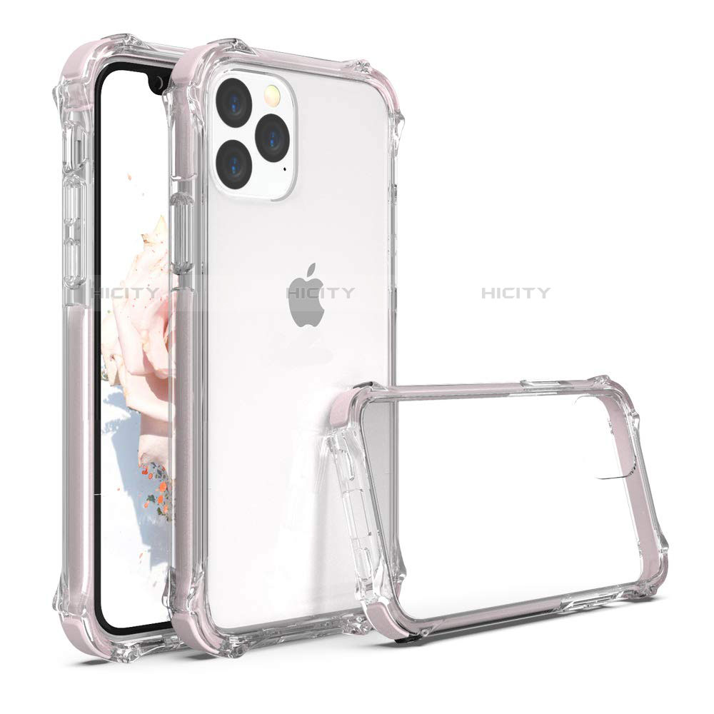 Carcasa Bumper Funda Silicona Transparente Espejo M04 para Apple iPhone 11 Pro Oro Rosa