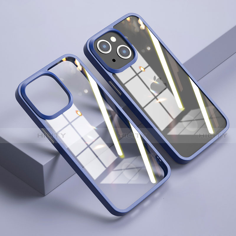 Carcasa Bumper Funda Silicona Transparente Espejo M04 para Apple iPhone 14 Plus