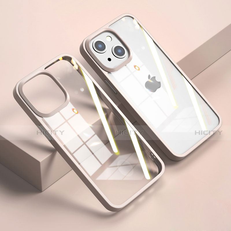 Carcasa Bumper Funda Silicona Transparente Espejo M04 para Apple iPhone 15