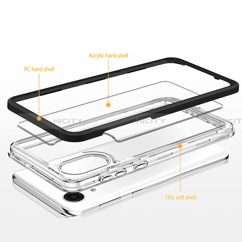 Carcasa Bumper Funda Silicona Transparente Espejo MQ1 para Samsung Galaxy A03 Core