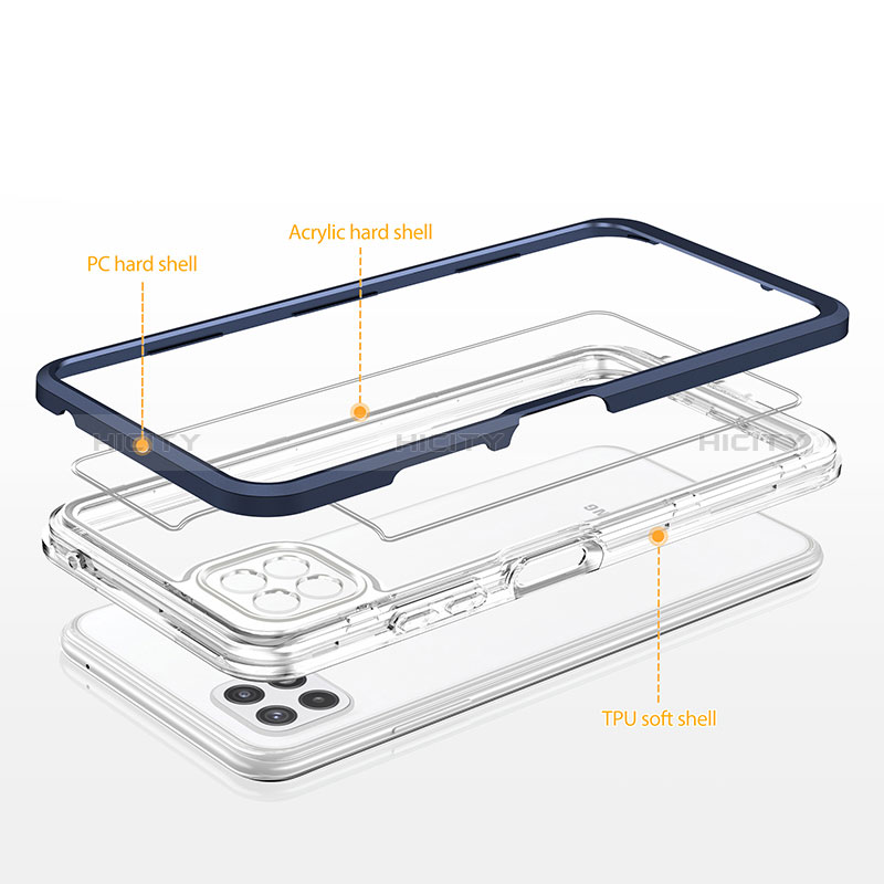 Carcasa Bumper Funda Silicona Transparente Espejo MQ1 para Samsung Galaxy A22s 5G