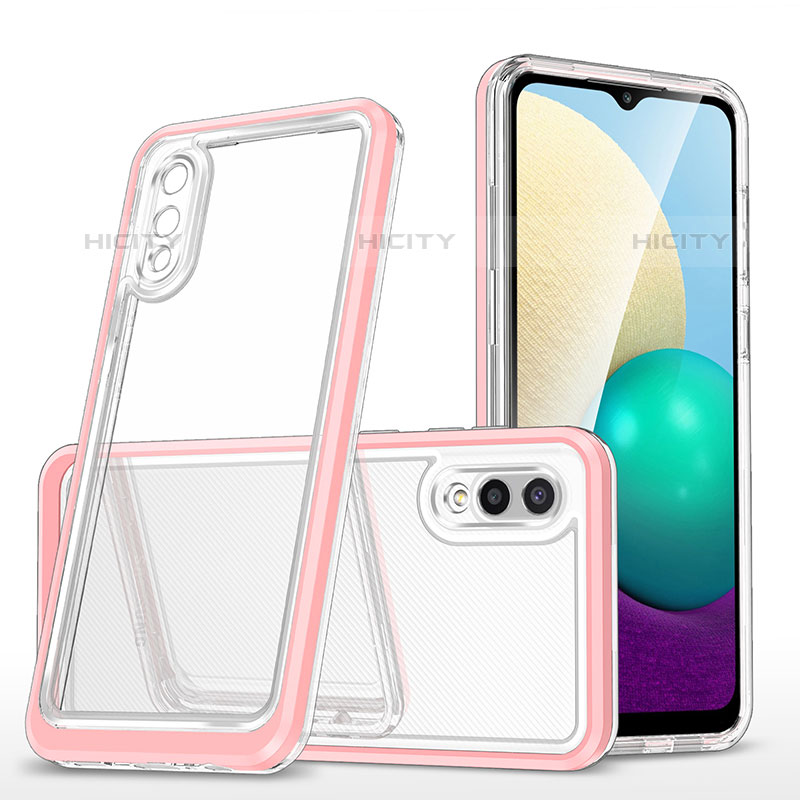 Carcasa Bumper Funda Silicona Transparente Espejo MQ1 para Samsung Galaxy M02 Oro Rosa