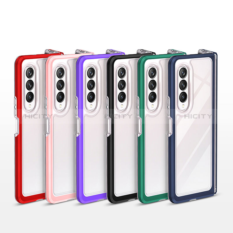 Carcasa Bumper Funda Silicona Transparente Espejo MQ1 para Samsung Galaxy Z Fold3 5G