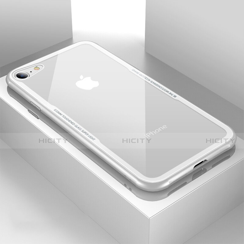 Carcasa Bumper Funda Silicona Transparente Espejo para Apple iPhone 8