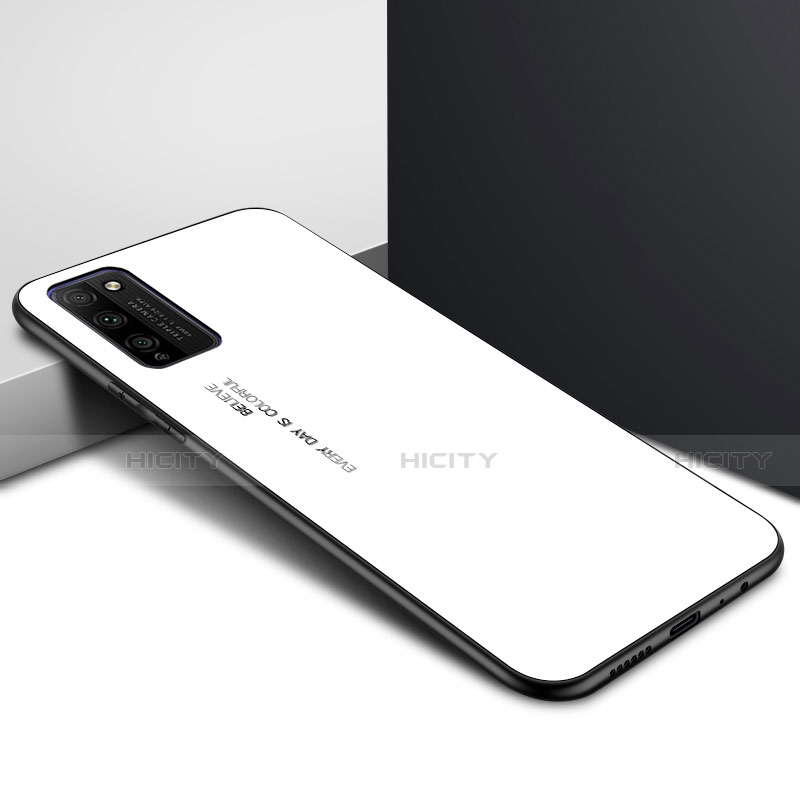 Carcasa Bumper Funda Silicona Transparente Espejo para Huawei Honor 30 Lite 5G Blanco