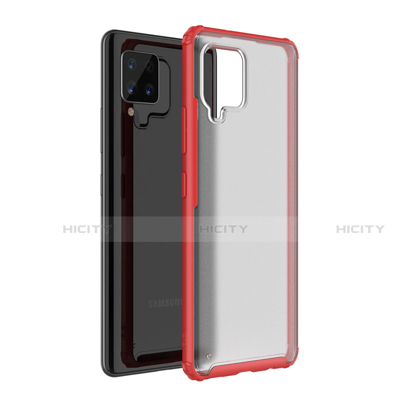 Carcasa Bumper Funda Silicona Transparente Espejo para Samsung Galaxy A42 5G Rojo