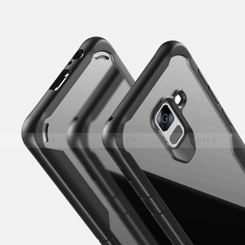 Carcasa Bumper Funda Silicona Transparente Espejo para Samsung Galaxy A8+ A8 Plus (2018) A730F