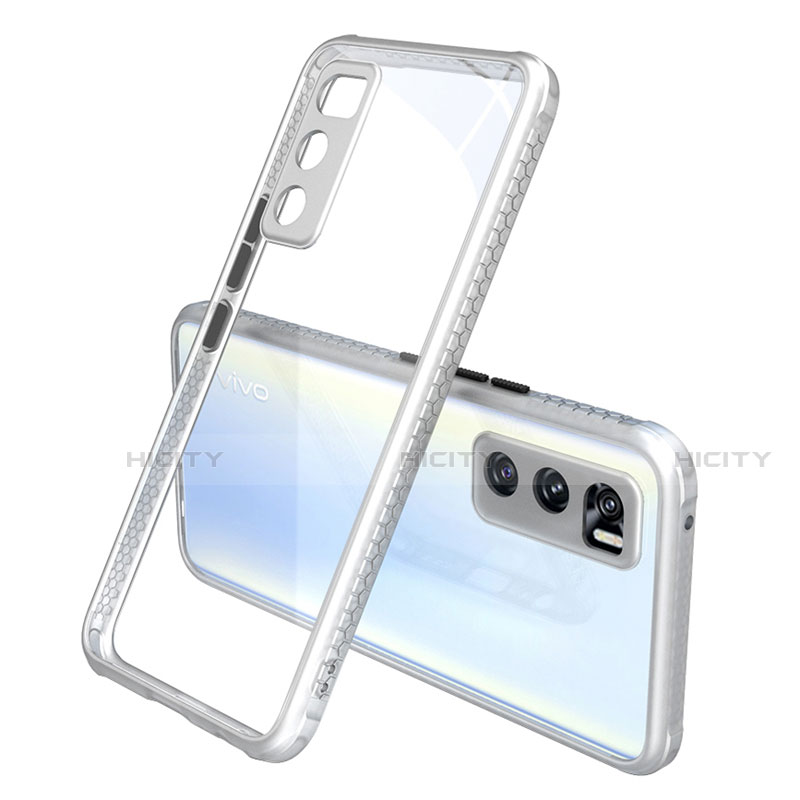 Carcasa Bumper Funda Silicona Transparente Espejo para Vivo V20 SE Blanco