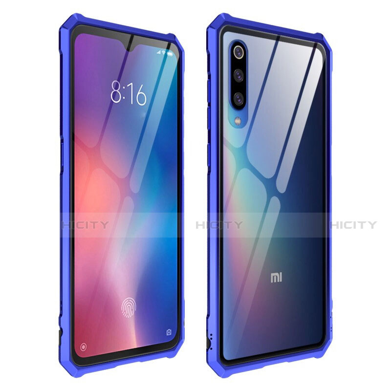 Carcasa Bumper Funda Silicona Transparente Espejo para Xiaomi Mi 9 Lite Azul