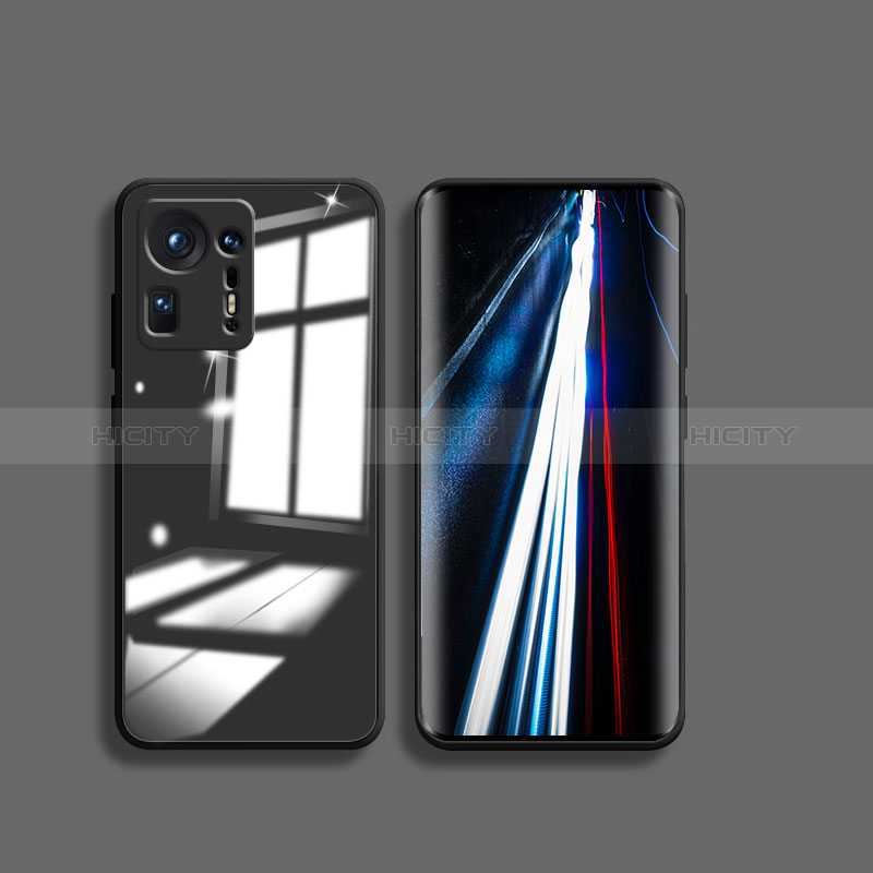 Carcasa Bumper Funda Silicona Transparente Espejo para Xiaomi Mi Mix 4 5G Negro