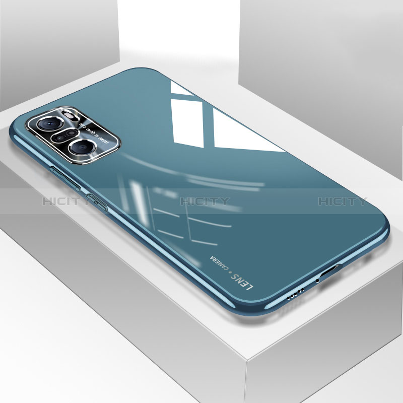 Carcasa Bumper Funda Silicona Transparente Espejo para Xiaomi Redmi K40 Pro+ Plus 5G Azul