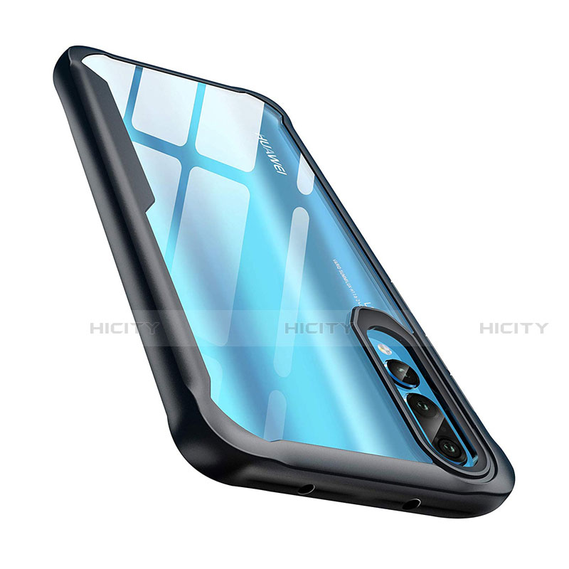 Carcasa Bumper Funda Silicona Transparente Espejo Z01 para Huawei P20 Pro Negro