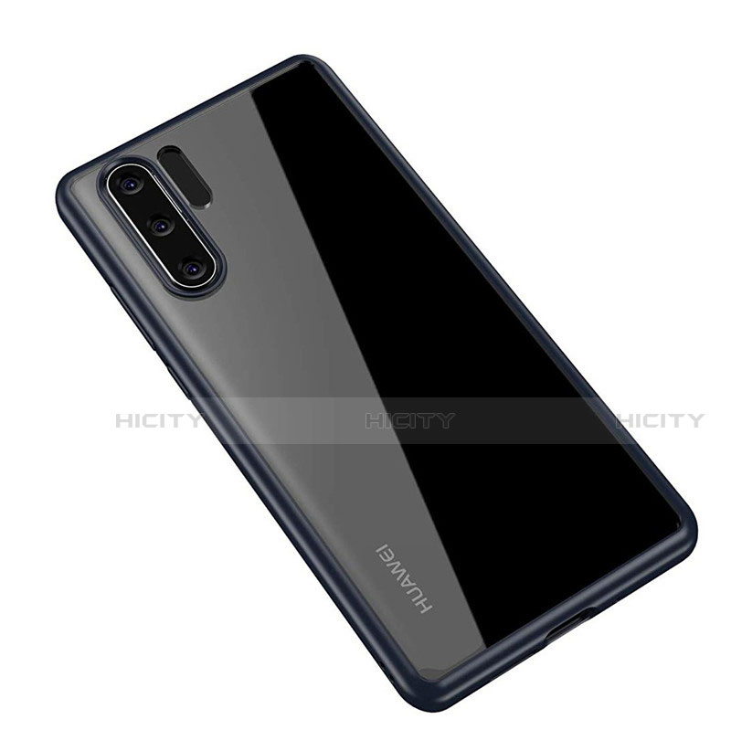 Carcasa Bumper Funda Silicona Transparente Espejo Z01 para Huawei P30 Pro Azul